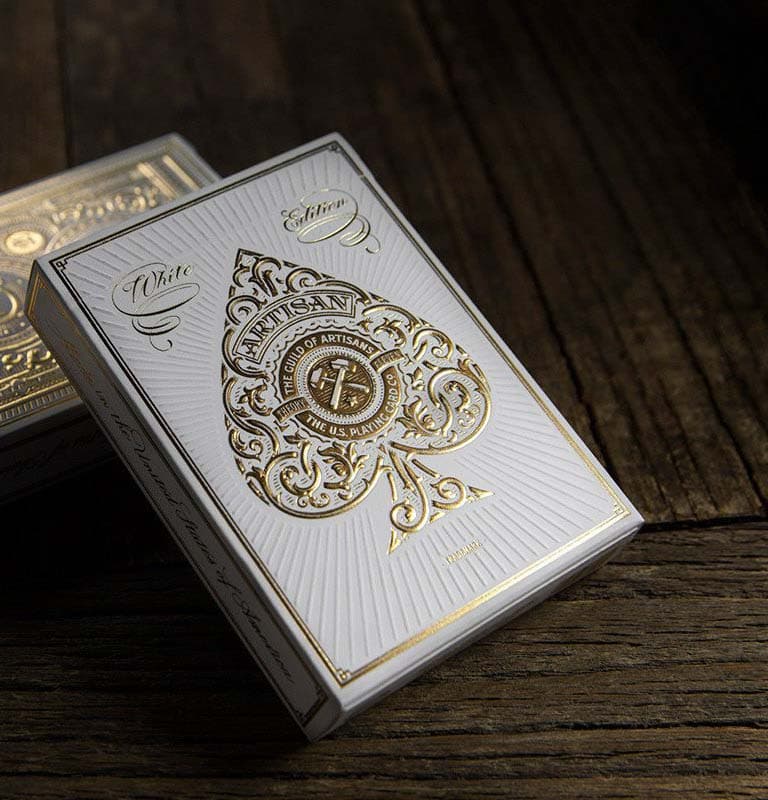White Artisans Playing Cards