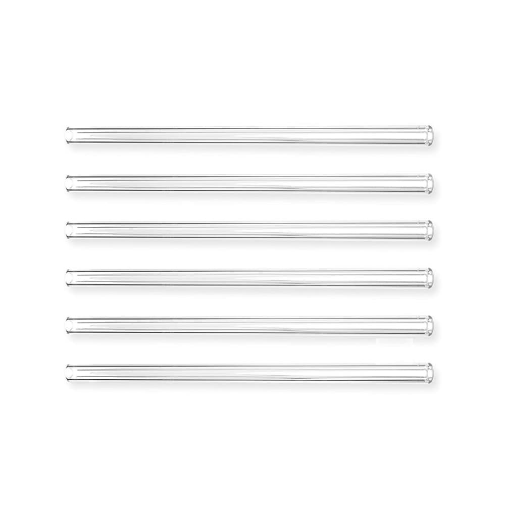 Large Glass Drinking Straws (6 pack)